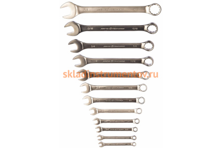 Набор комбинированных дюймовых ключей 12 шт холдер ДТ/10 Дело Техники 511128