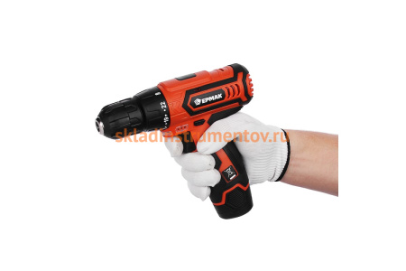 Аккумуляторная дрель-шуруповерт ЕРМАК ДША-12В 646-322