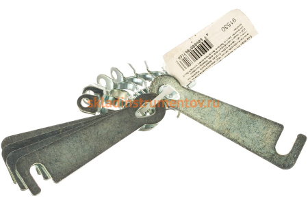 Дверной крючок СИБРТЕХ КД-75, цинк, 5шт. 91530