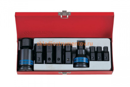 Набор ударных торцевых насадок (3/4", HEX, 10-32 мм, 11 предметов) KING TONY 6411MP