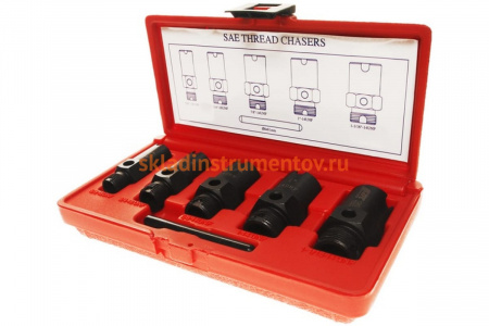 Набор для восстановления метрических резьб штуцеров систем кондиционирования 6шт JTC-1363