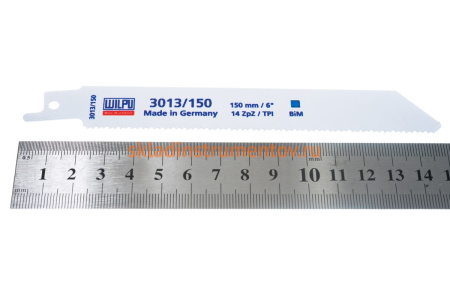 Полотно по металлу 3013/150 (5 шт; 150х19х0.9 мм; 130 мм; 14 TPI) WILPU 1461500005 Полотно по металлу 3013/150 (5 шт; 150х19х0.9 мм; 130 мм; 14 TPI) WILPU 1461500005