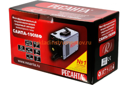 Инверторный сварочный аппарат Ресанта САИПА 190 МФ Инверторный сварочный аппарат Ресанта САИПА 190 МФ
