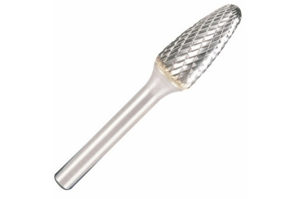 Бор-фреза форма F парабола с закругленной головой (12.7x25 мм; хвостовик 6 мм) D.BOR 9F-15127K02D