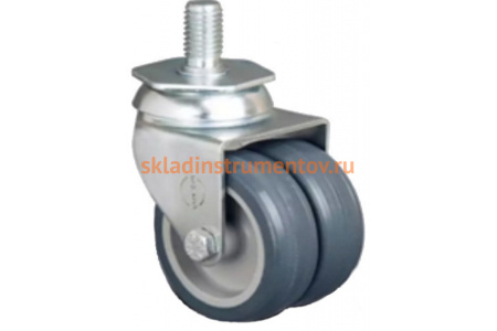 Колесо аппаратное сдвоенное с болтом М10 50 мм MFK-TORG ET05-MKT-50