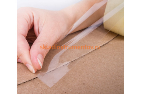 Клейкая лента BRAUBERG 48 мм х 200 м, упаковочная, прозрачная, 45 мкм, 440089