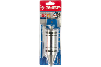 Строительный отвес со шнуром и безопасным наконечником, 1000г Зубр "ЭКСПЕРТ" 06347-100_z01