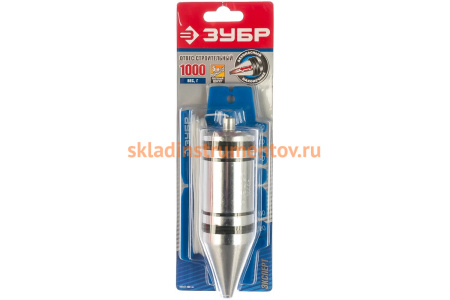 Строительный отвес со шнуром и безопасным наконечником, 1000г Зубр "ЭКСПЕРТ" 06347-100_z01