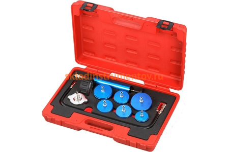 Набор для тестирования герметичности системы охлаждения МАСТАК, кейс, 9 предметов 103-40009C