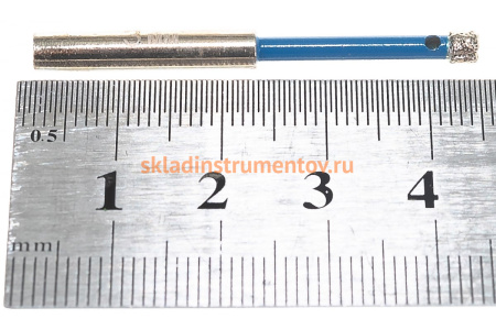 Сверло "ЭКСПЕРТ" алмазное (3 мм; Р60) по кафелю Зубр 29850-03 Сверло "ЭКСПЕРТ" алмазное (3 мм; Р60) по кафелю Зубр 29850-03