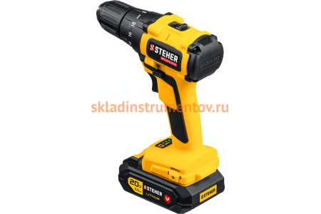 Бесщеточная дрель-шуруповерт STEHER CDB-200-2