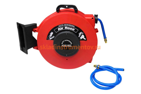 Шланг воздушный на катушке 90980415GM (3/8; 15 м; с резьбовым соединением 1/4) AIST 00-00010068