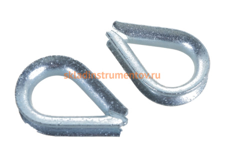 Коуш Зубр DIN 6899, оцинкованный, 5 мм, ТФ6, 2 шт 4-304496-05 Коуш Зубр DIN 6899, оцинкованный, 5 мм, ТФ6, 2 шт 4-304496-05