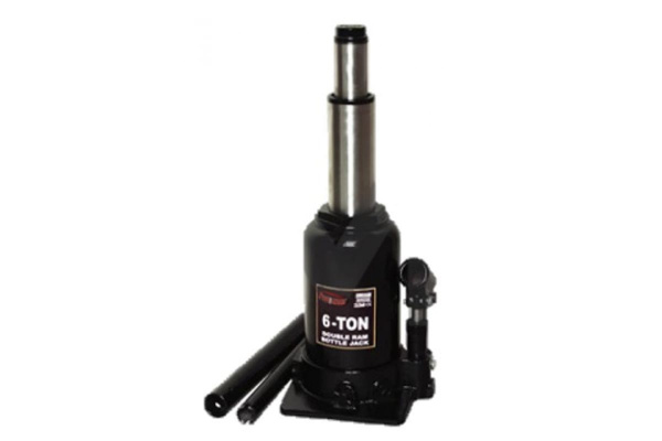 Бутылочный домкрат с двойным штоком TORIN 6т. H =270 мм + 215 мм TF0602