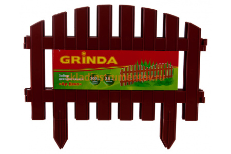 Декоративный забор Grinda АР Деко 28x300 см терракот 422203-T