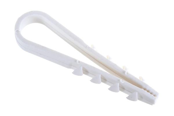 Дюбель-хомут для круглого кабеля Зубр ДХ-К, 5 - 10 мм, 100 шт, нейлоновый 30911-10