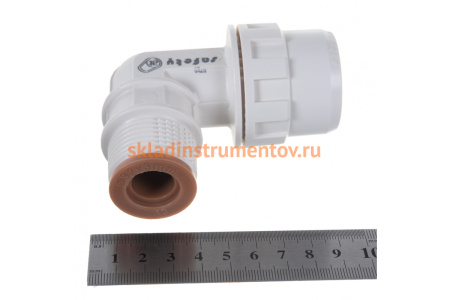 Муфта соединительная угловая "ШиреФит" (32 мм; 1") для трубопровода Зубр 51465-32-1