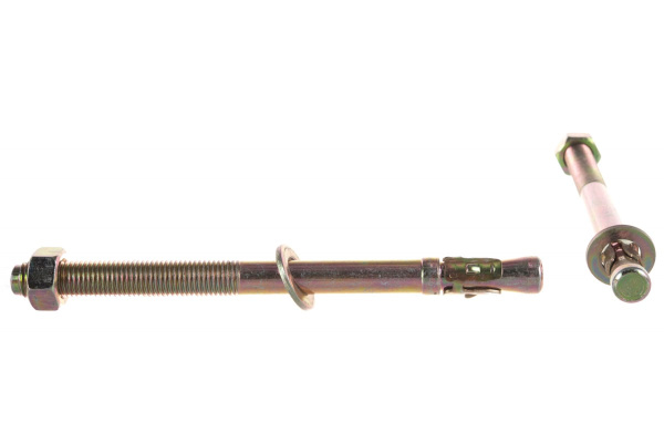 Клиновой анкер Зубр М16 х 220 мм, 6 шт, желтопассивированный 302032-16-220