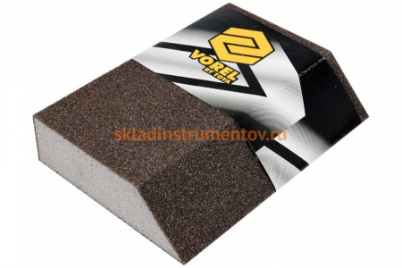 Губка шлифовальная четырехсторонняя угловая P120 VOREL 8304