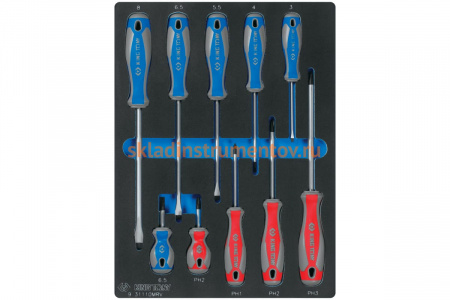 Ложемент для набора отверток 9-31110MRV, EVA KING TONY 85813432B