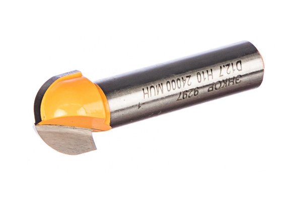 Фреза пазовая галтельная (12.7х10 мм; R 6.35 мм; хвостовик 8 мм) по дереву Энкор 9297