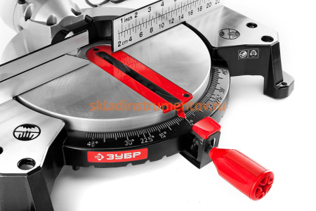 Торцовочная комбинированная пила ЗУБР ЗПТК-255-1800