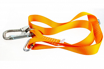 Строп из регулируемой ленты 2 м с монтажным и соединительным карабином ПРОГРЕСС СЕФЕТИ Строп Арег+Кс
