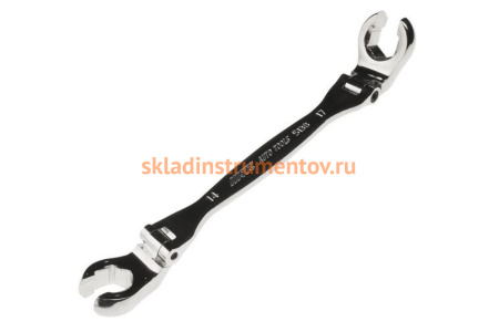 Разрезной двухсторонний шарнирный ключ 14х17 мм JTC 5138