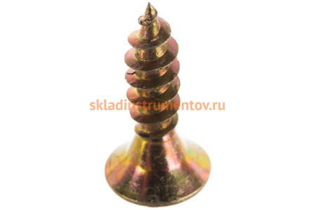 Универсальные шурупы для дерева, ДСП, ДВП Зубр желтопассивированные, PZ, 5,0x20мм, ТФ0, 7000 штук 4-300390-50-020