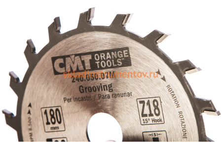 Диск пильный по дереву (180х30х5/3 мм; Z18) CMT 240.050.07M