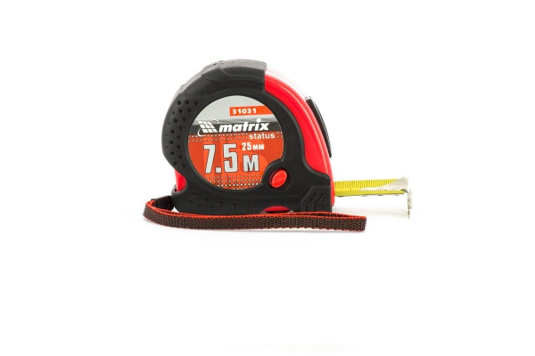 Рулетка 7,5 м х 25 мм Status magnet fixation MATRIX 31031
