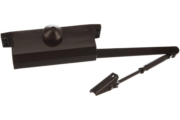 Дверной доводчик ЗУБР ПРОФЕССИОНАЛ для дверей массой до 80 кг, цвет коричневый 37912-80