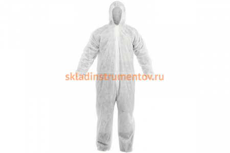 Защитный комбинезон одноразовый Спец белый, р. 2XL КЗБ-04