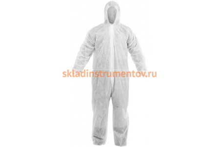 Защитный комбинезон одноразовый Спец белый, р. 2XL КЗБ-04