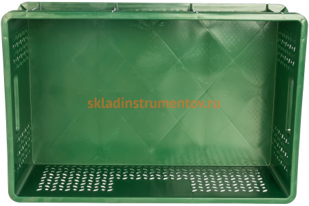 Ящик с ручками Тара.ру 600х400х180 мм, зеленый 16686