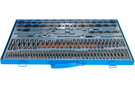 Набор метчиков и плашек "ПРОФЕССИОНАЛ", сталь Р6М5, 110 предметов ЗУБР 28110-H110