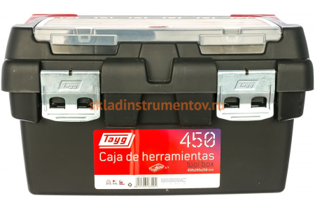 Ящик для инструментов 450x285x250мм, +лоток + органайзер Tayg 163005