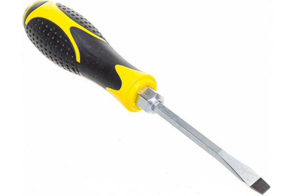 Шлицевая отвертка SL6.5х100мм H6мм магнитная ударная силовая ЭВРИКА ER-4SA-03