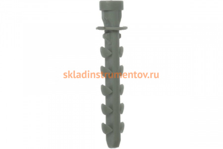 Дюбель нейлоновый для трубной клипсы 100 шт. (6х35 мм) Зубр 4-44953-06-035