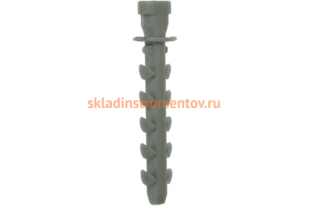 Дюбель нейлоновый для трубной клипсы 100 шт. (6х35 мм) Зубр 4-44953-06-035