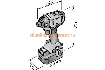 Беспроводная дрель-шуруповерт FLEX ID 1/4" 18.0 417866
