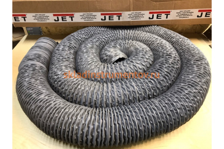 Серый универсальный шланг ПВХ длиной 10м, d 100мм, стенка 0,3мм JET PVP300.100.10