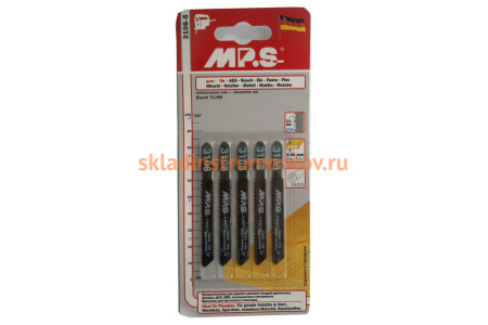 Пилки (75х55х2.0 мм; 5 шт.) по древесине, фанере, ДСП, изоляционным материалам, пластмассе MPS 3108