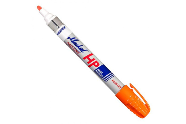 Маркер для замасленных поверхностей Markal Pro-Line HP, 3 мм, оранжевый 96964