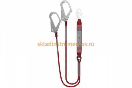 Двойной капроновый строп с амортизатором SAFE-TEC ABS212