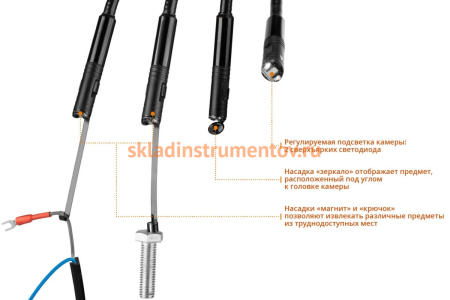 Видеоскоп ЗУБР Профессионал ВC-300 45352