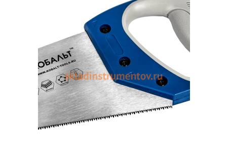 Ножовка по дереву 350 мм, шаг 2 мм/12 TPI, закаленный зуб, 3D-заточка КОБАЛЬТ 248-788