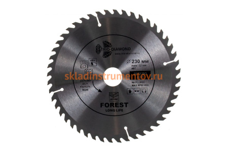Диск пильный по дереву (230х32 мм; 48Т) TRIO-DIAMOND FLL820