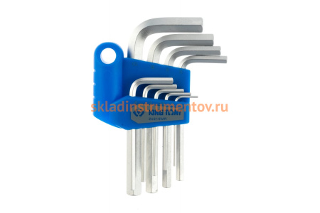 Набор Г-образных шестигранников 1.5-10мм, 9шт KING TONY 20219MR