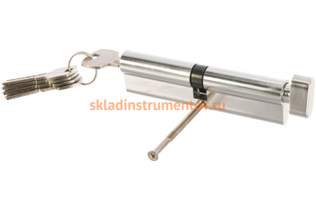 Цилиндровый механизм с вертушкой AJAX AX202/120 mm 55+10+55 CP хром 5 кл. 41301